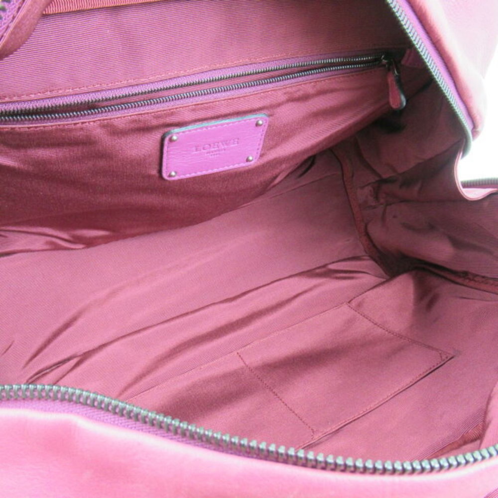 Loewe Boston Bag Leather Pink Handbag - Picture 4 of 10